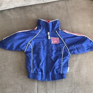 NFL NY Giants baby zip up jacket. 3-6 Month